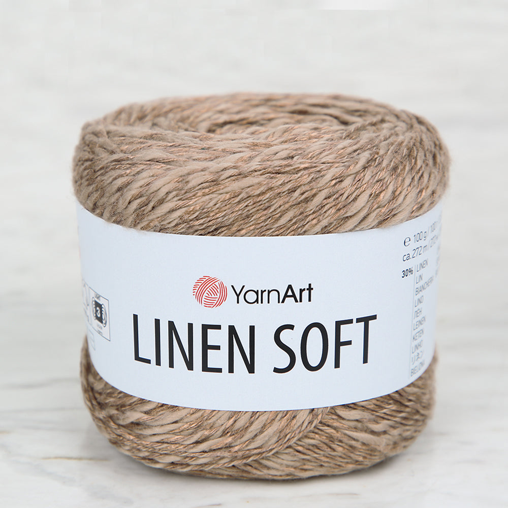 YarnArt Linen Soft Bej El Örgü İpi - 7308